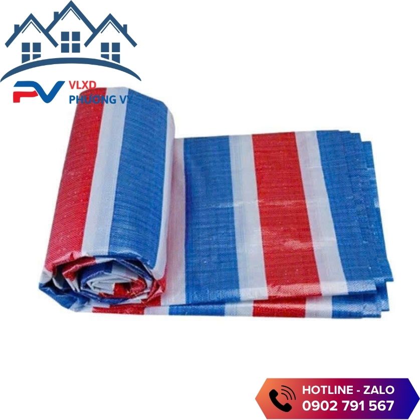 Bạt sọc ba màu tại tổng kho vật tư phụ Phương Vy Bạt sọc ba màu tại tổng kho vật tư phụ Phương Vy