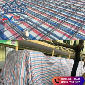 Các công dụng cảu bạt sọc 3 màu khổ 6m