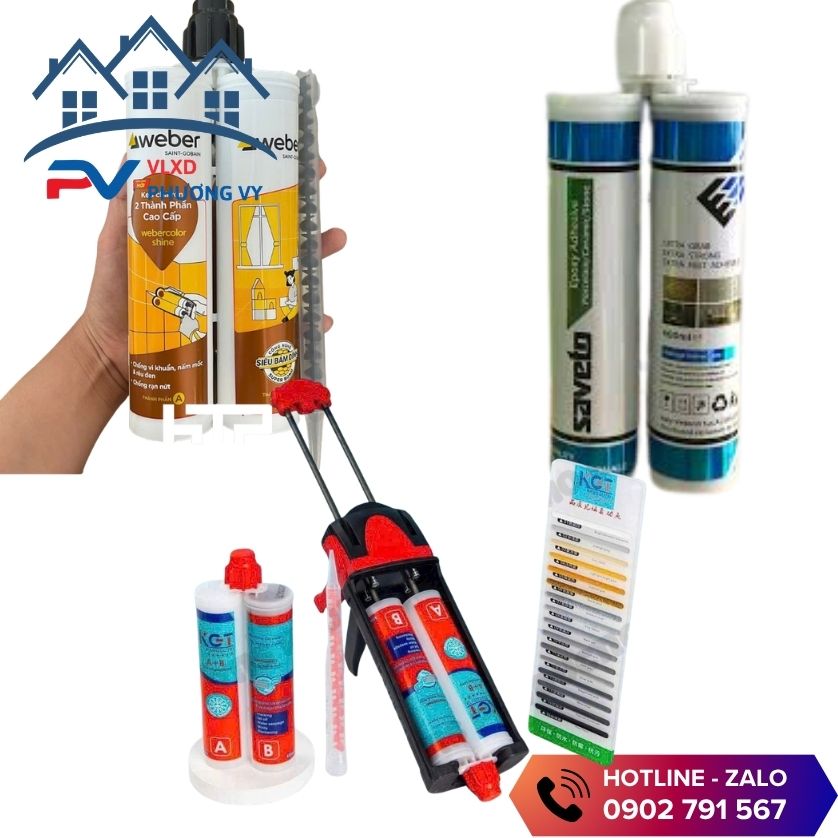 Các loại keo chà ron tại vật tư phụ Phương Vy Các loại keo chà ron tại vật tư phụ Phương Vy