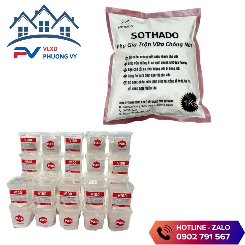 Các loại phụ gia trộn vữa trát tường tại Phương Vy Các loại phụ gia trộn vữa trát tường tại Phương Vy