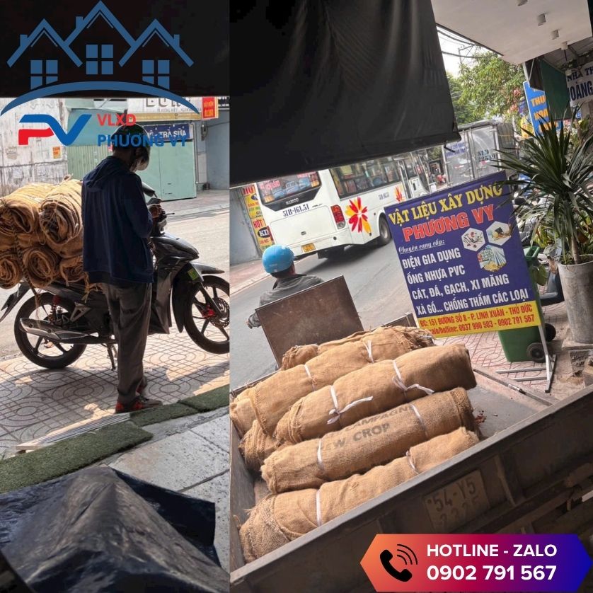 Tổng hko Phương Vy giao bao đay đến tận công trình Tổng hko Phương Vy giao bao đay đến tận công trình